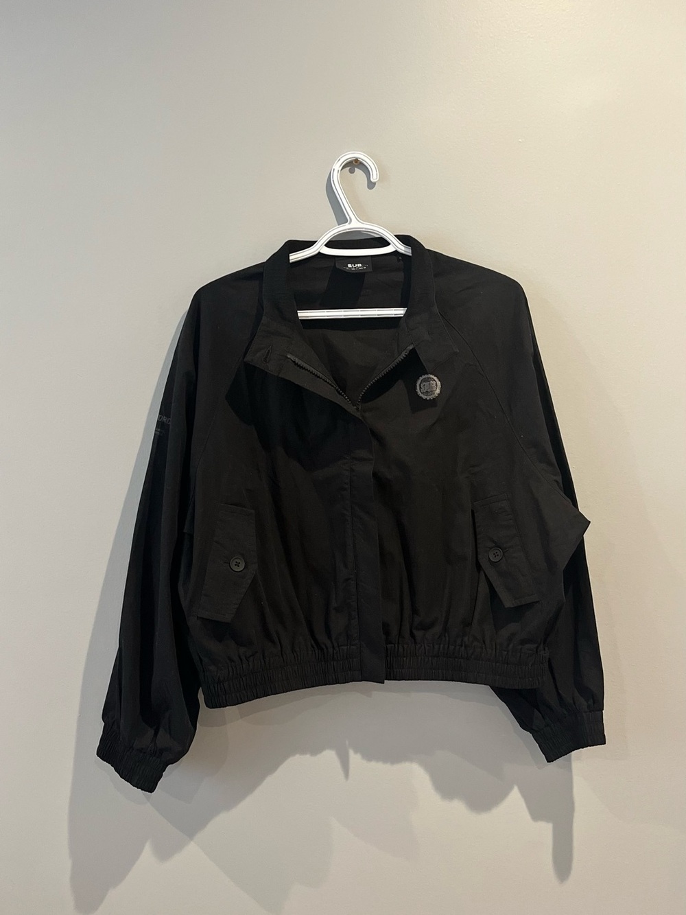 Black Women's Lightweight Bomber Jacket